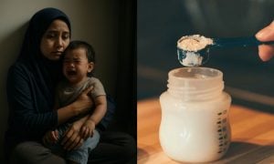 ibu penat jaga anak