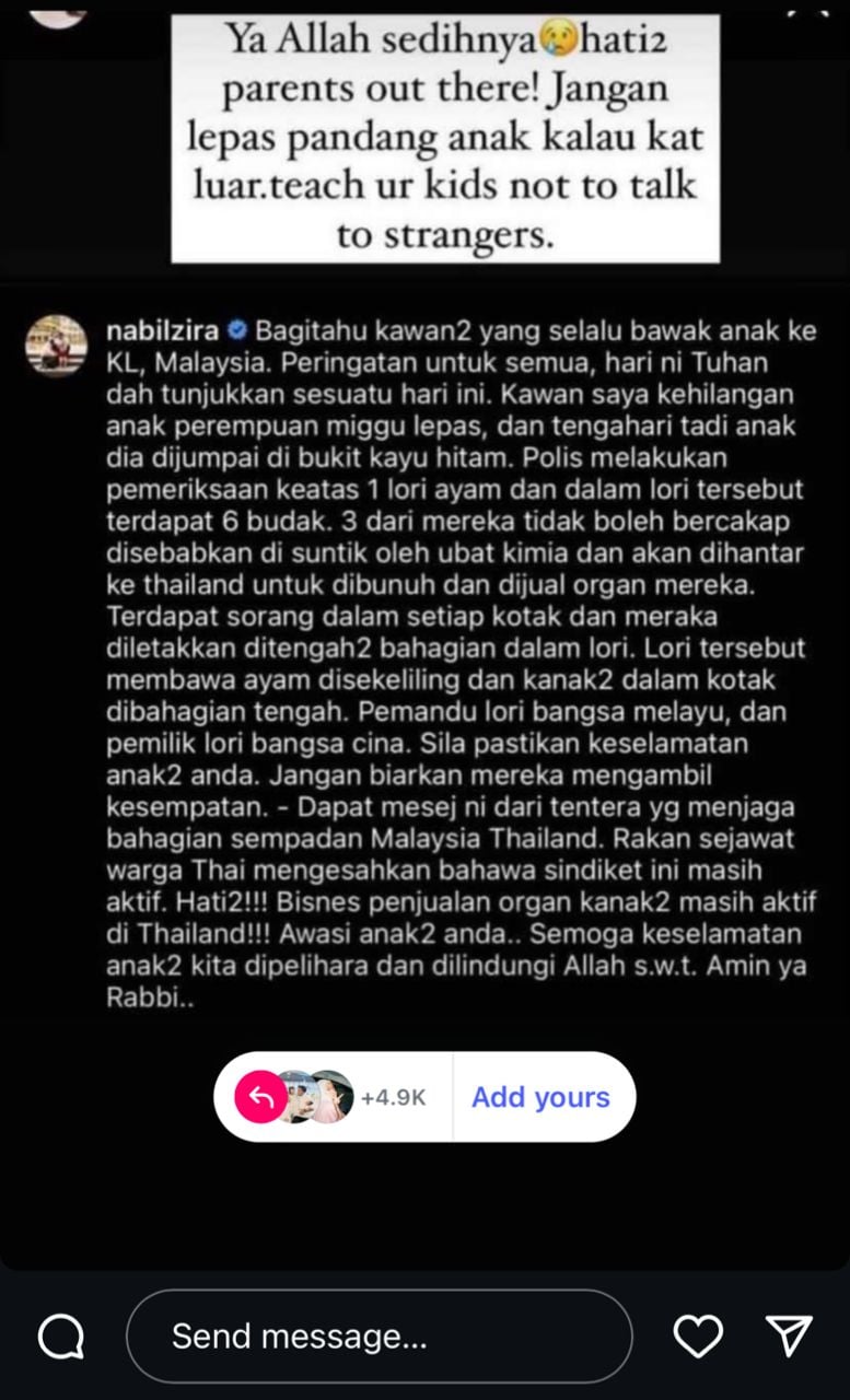 SINDIKET KANAK KANAK HILANG