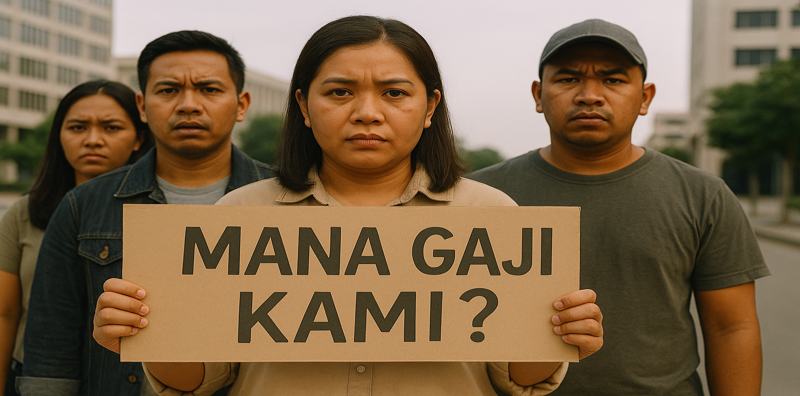 majikan tak bayar gaji