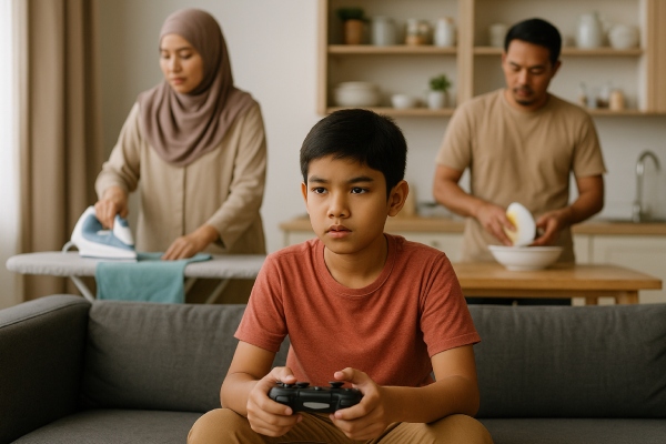masalah anak lelaki manja