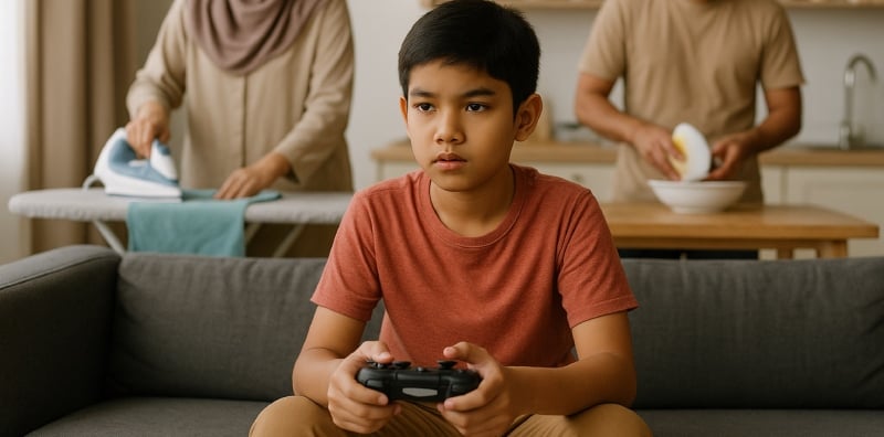 masalah anak lelaki manja