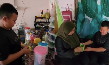 budak 12 tahun jaga ibu
