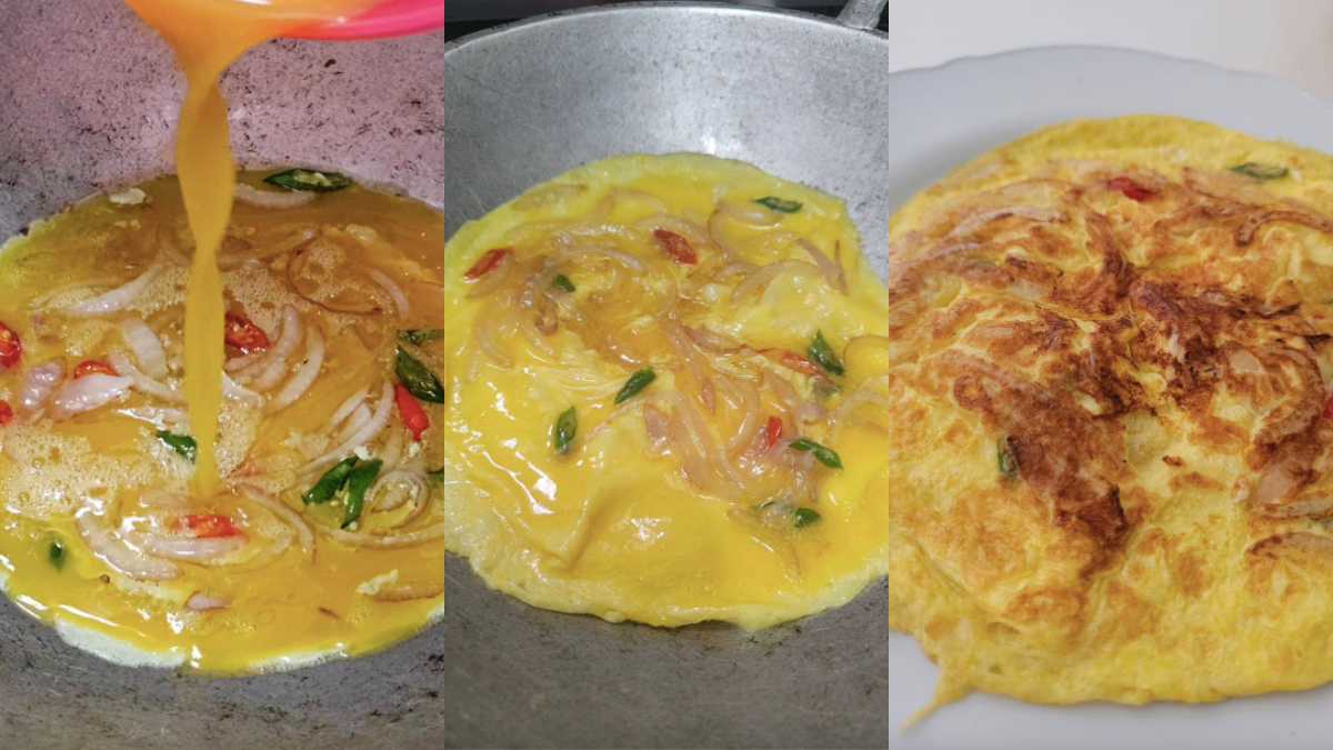telur dadar sedap