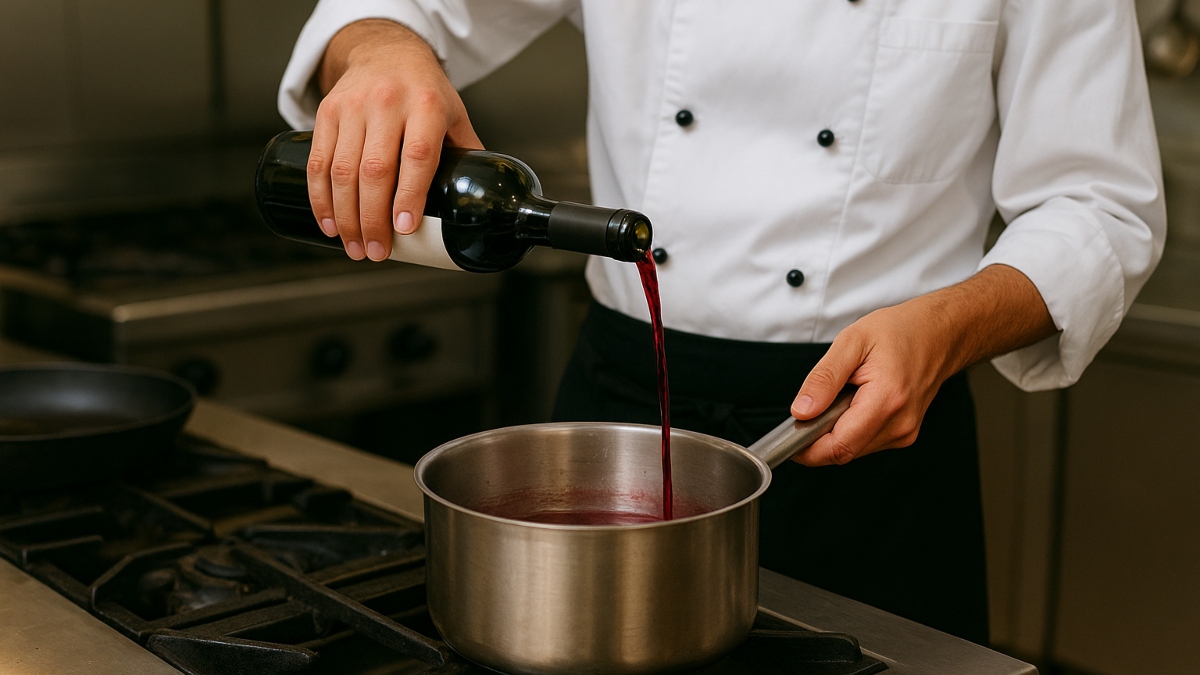 wine dalam masakan