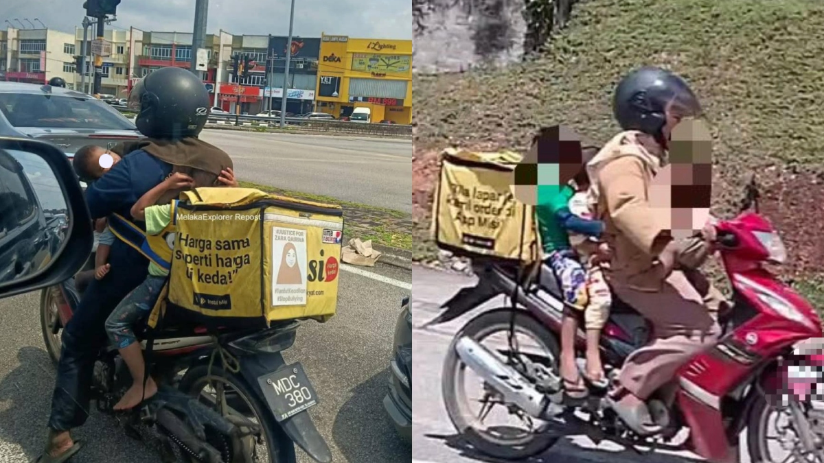 ibu muda penghantar makanan
