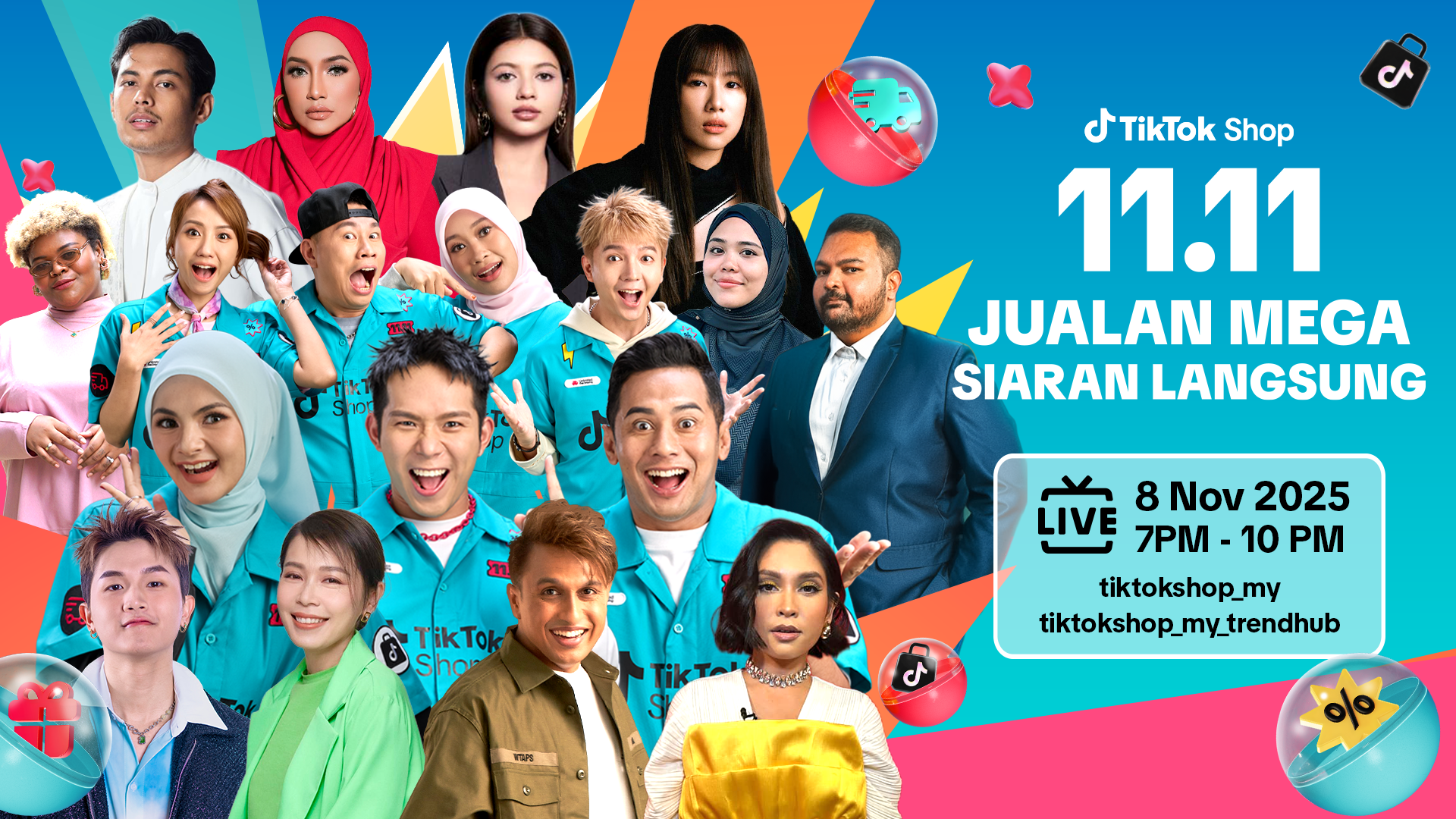 TikTok Shop 11.11 Kembali Dengan Tawaran Padu: Diskaun 90%, RM11 Deal & LIVE Bersama Selebriti Top! 2 TikTok Shop 11.11 Kembali Dengan Tawaran Padu: Diskaun 90%, RM11 Deal & LIVE Bersama Selebriti Top!