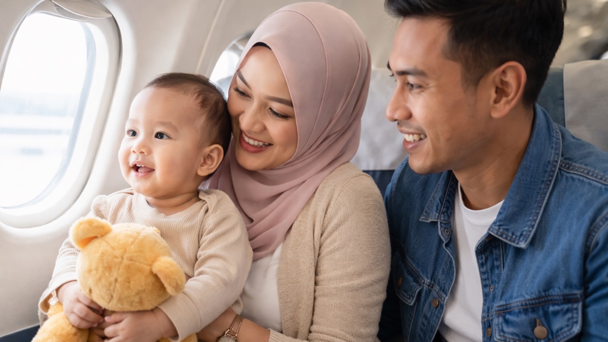 bawa anak naik flight