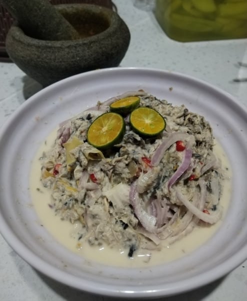 kerabu jantung pisang