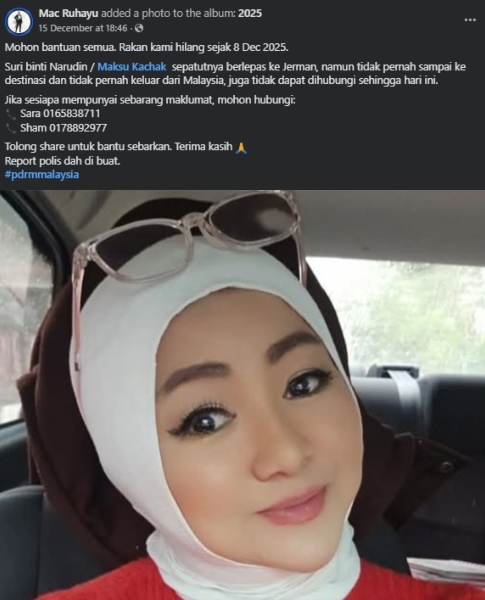 wanita hilang