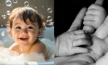 cara mandikan bayi