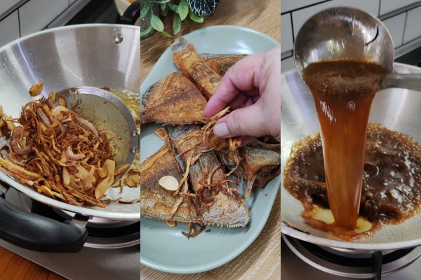ikan bawal masak kicap