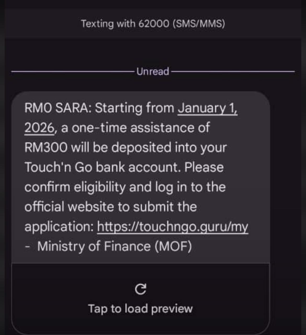 MESEJ BANTUAN SARA