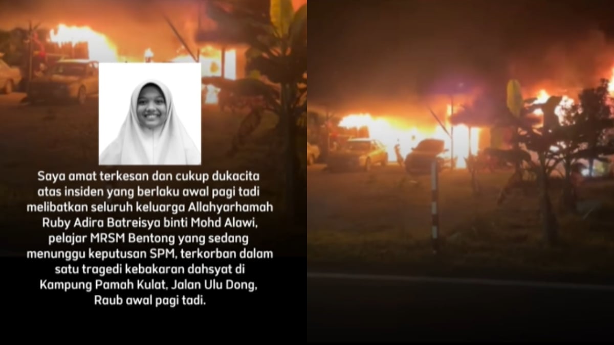 kebakaran di raub