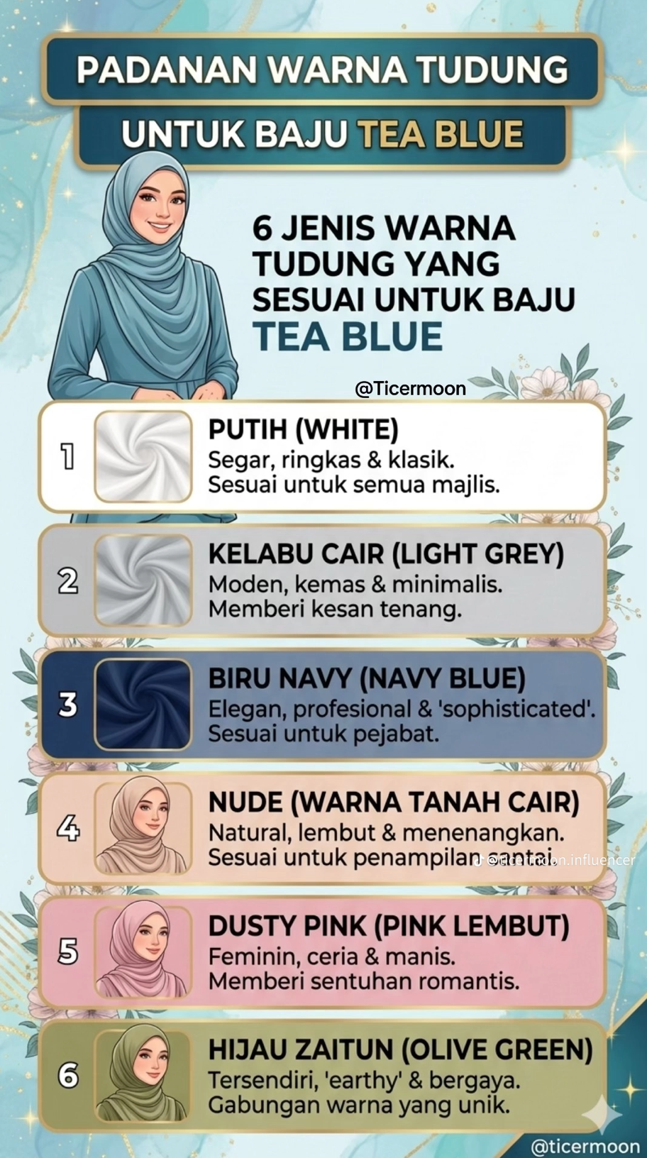PADANAN WARNA TUDUNG