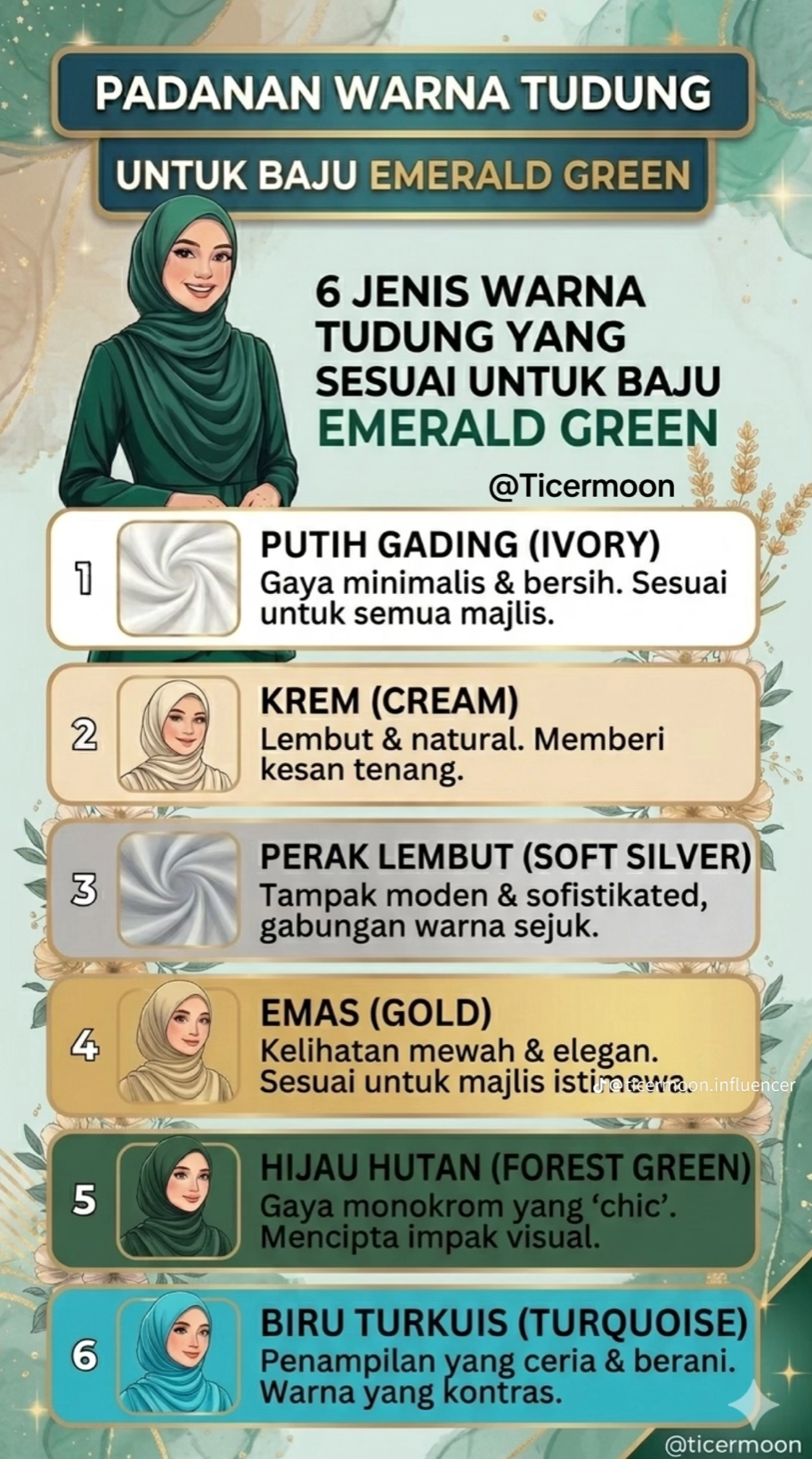 PADANAN WARNA TUDUNG