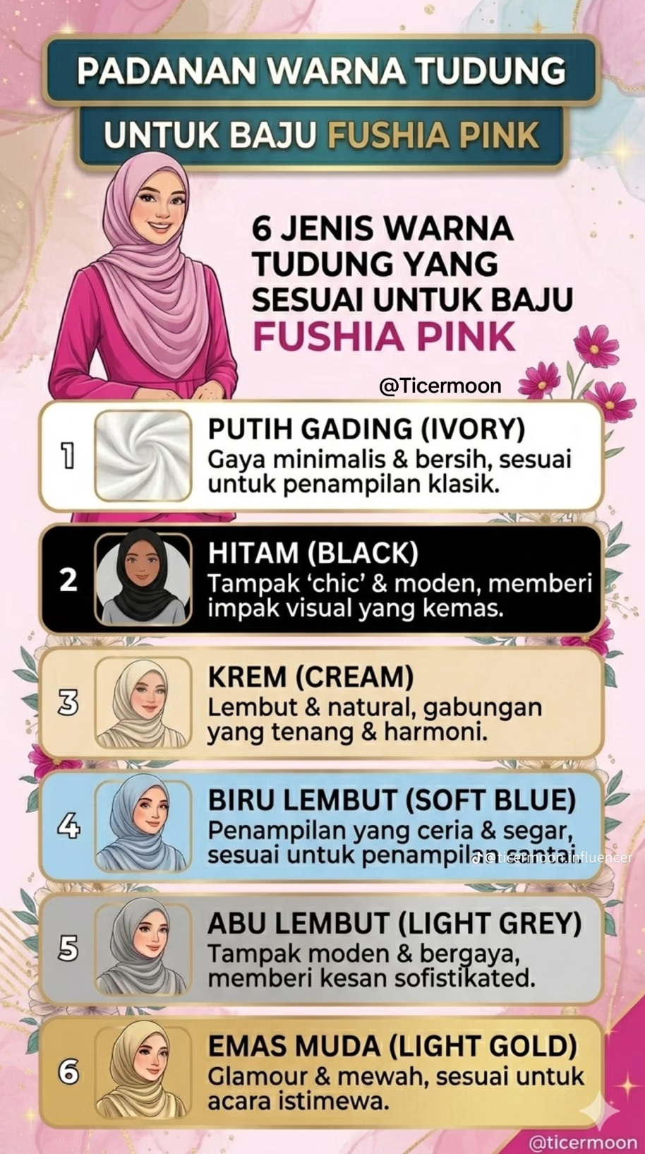 PADANAN WARNA TUDUNG