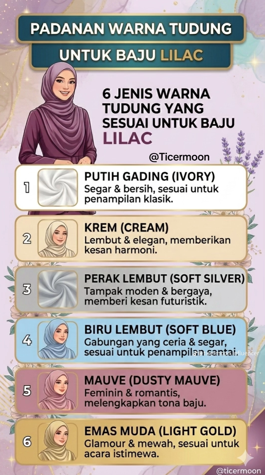 PADANAN WARNA TUDUNG