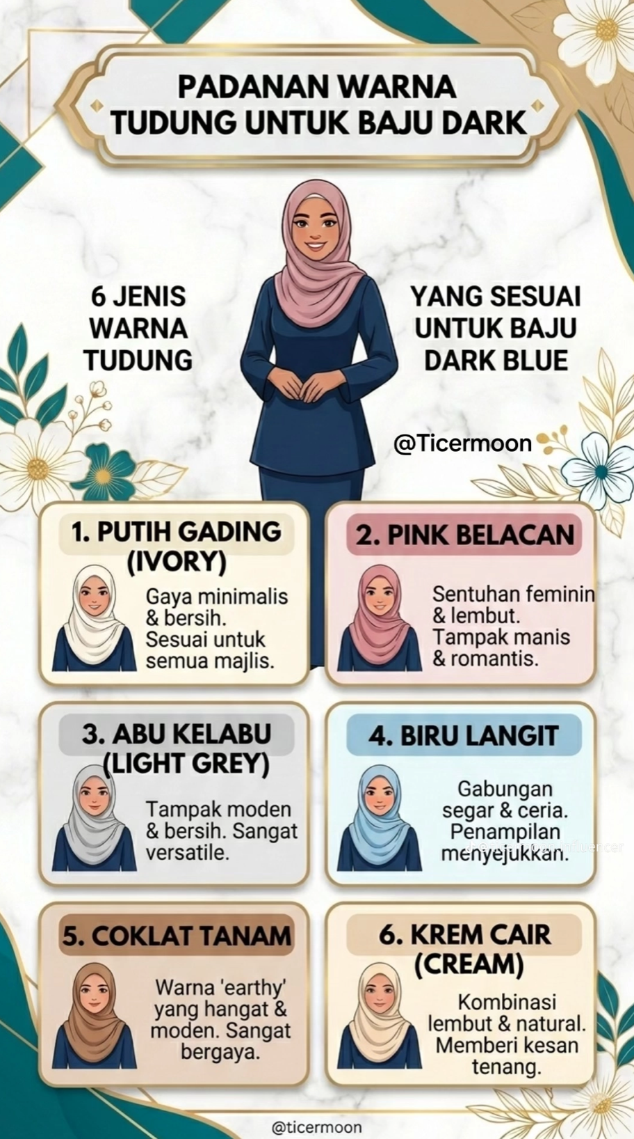 PADANAN WARNA TUDUNG