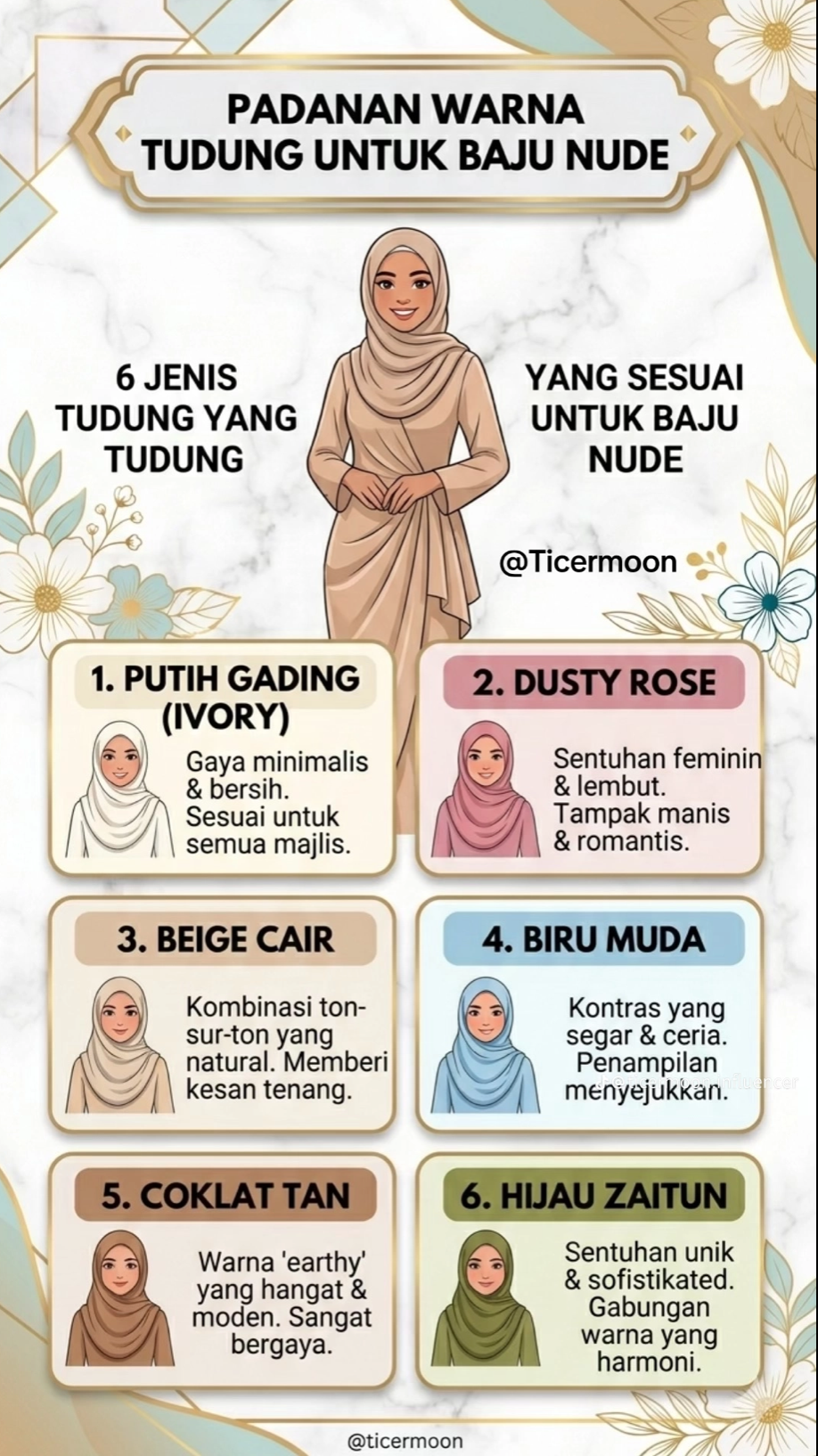 PADANAN WARNA TUDUNG