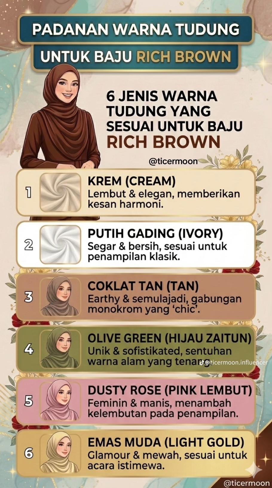 PADANAN WARNA TUDUNG