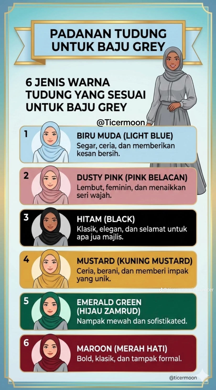 PADANAN WARNA TUDUNG