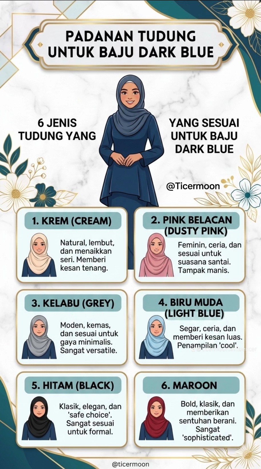 PADANAN WARNA TUDUNG