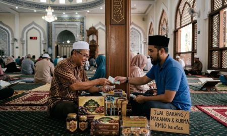 berniaga dalam masjid