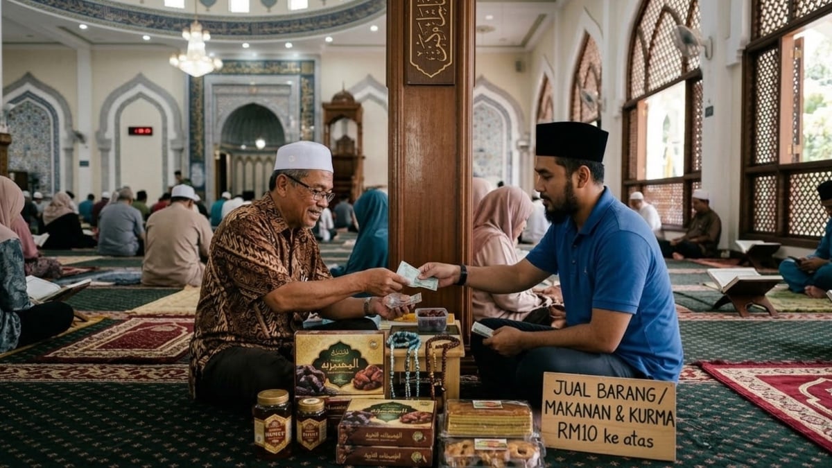 berniaga dalam masjid