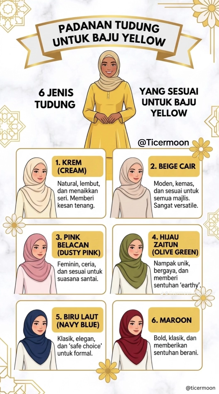 PADANAN WARNA TUDUNG