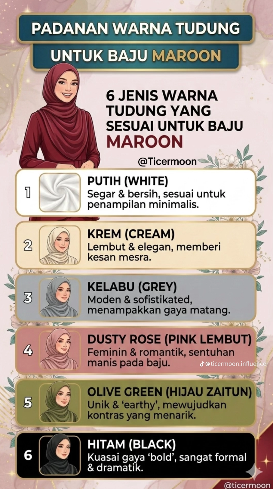 PADANAN WARNA TUDUNG