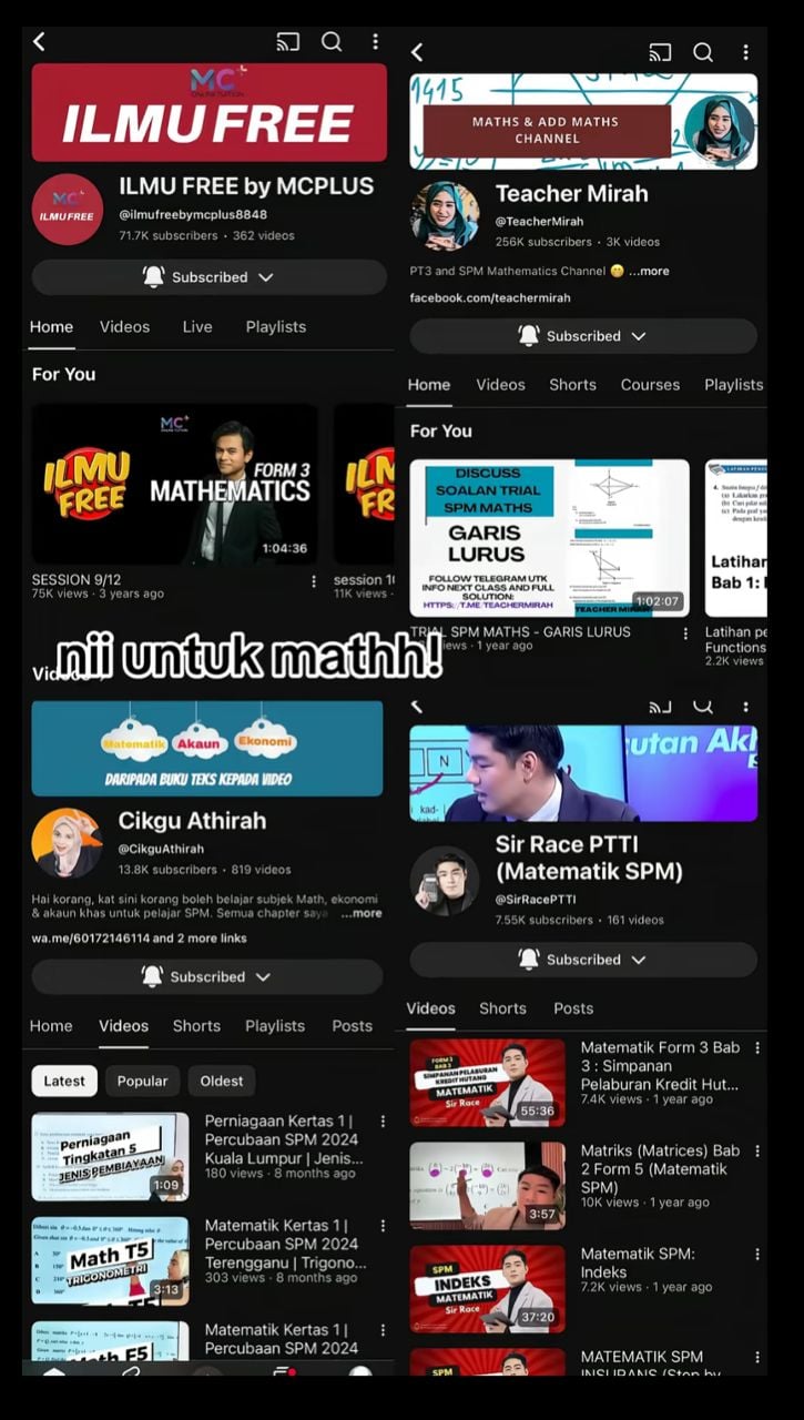 YOUTUBE CHANNEL