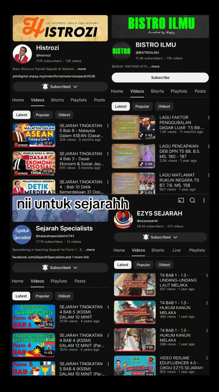 YOUTUBE CHANNEL