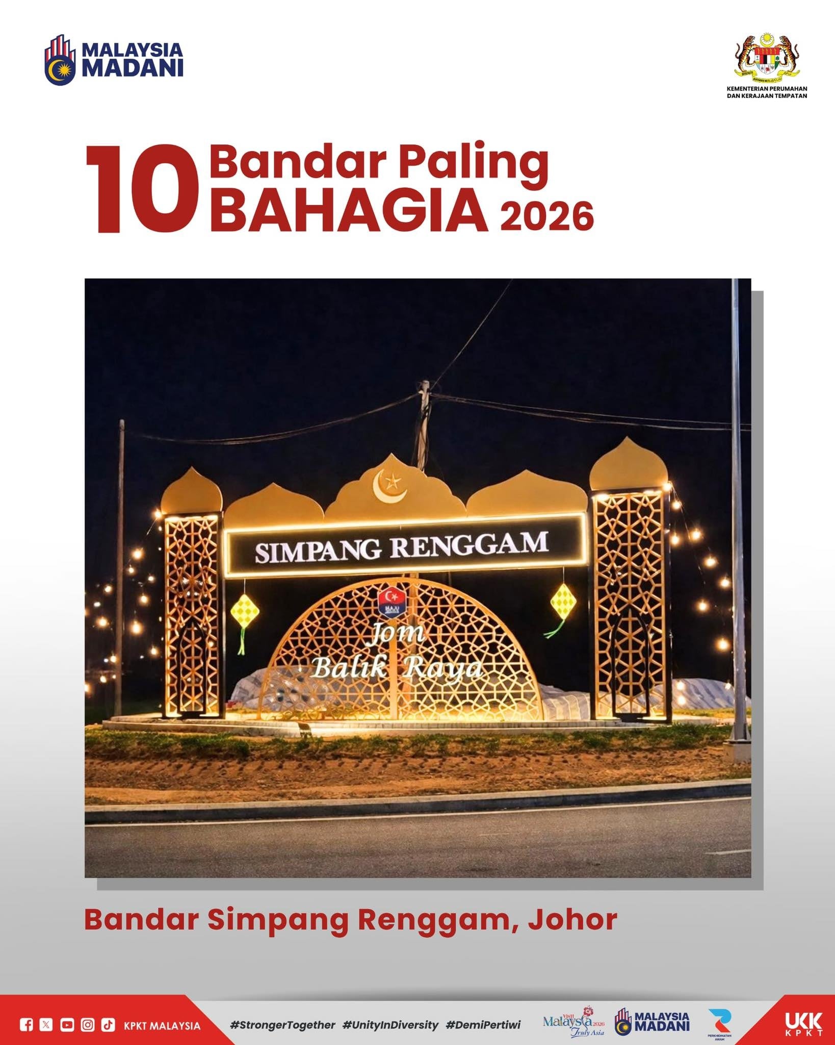 bandar paling bahagia