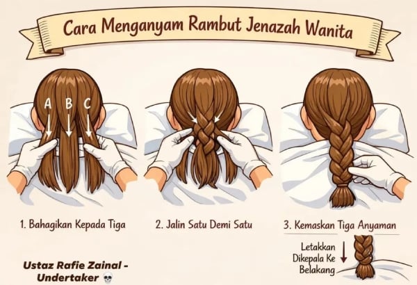 cara urus rambut panjang