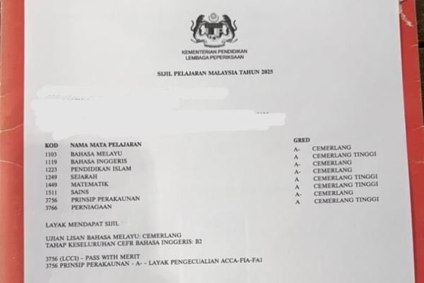 keputusan SPM