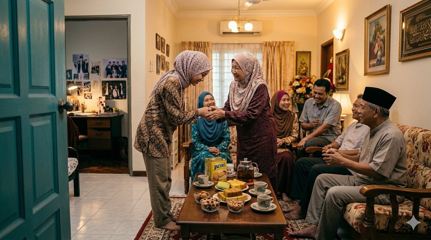 menyambut tetamu