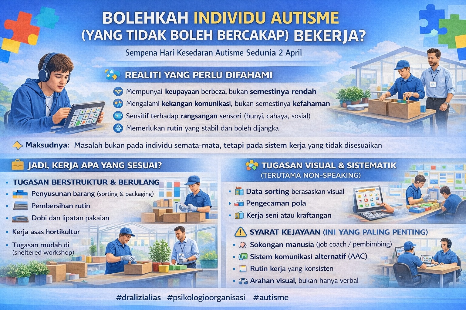 pekerjaan bagi autisme