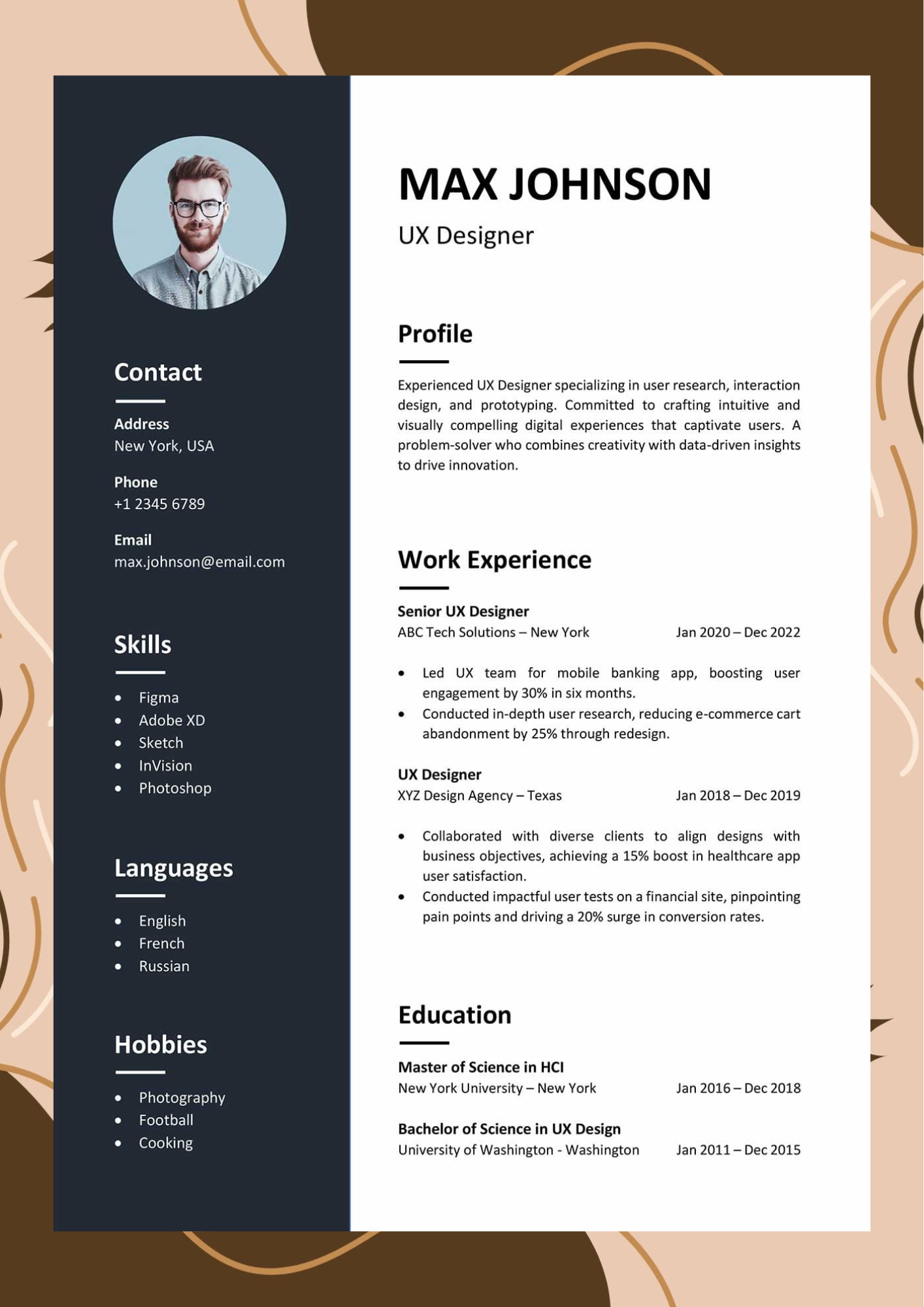 template resume
