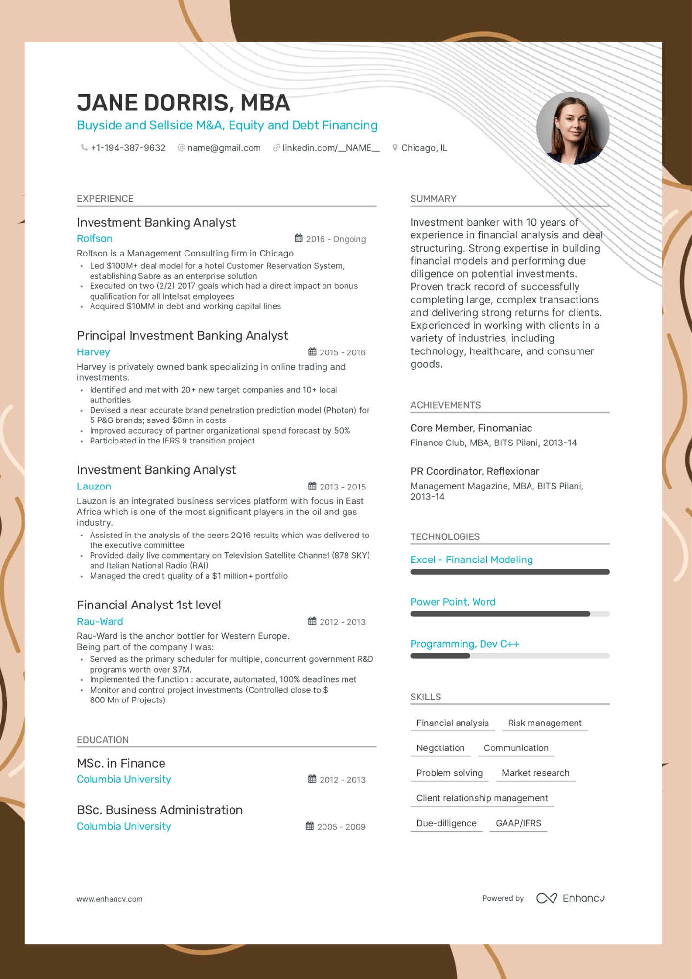 template resume