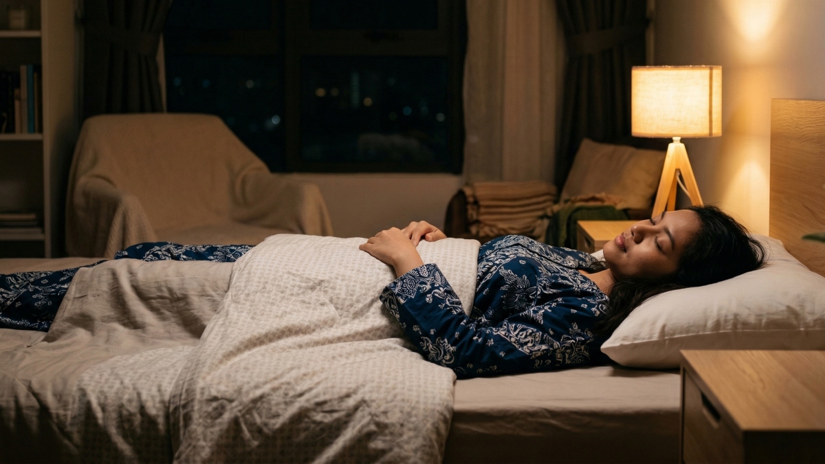 tidur pakai coli