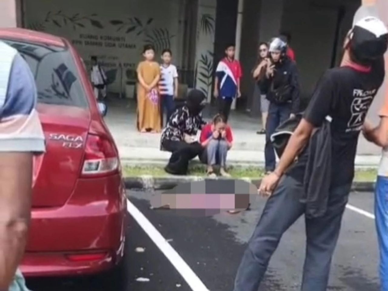 jatuh flat