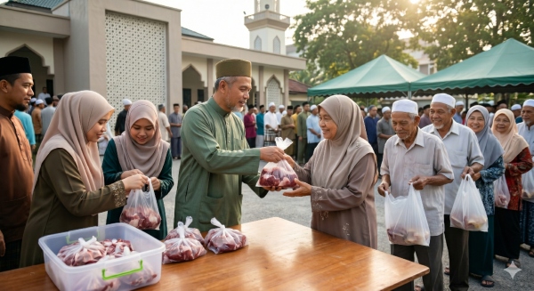 pembahagian daging korban