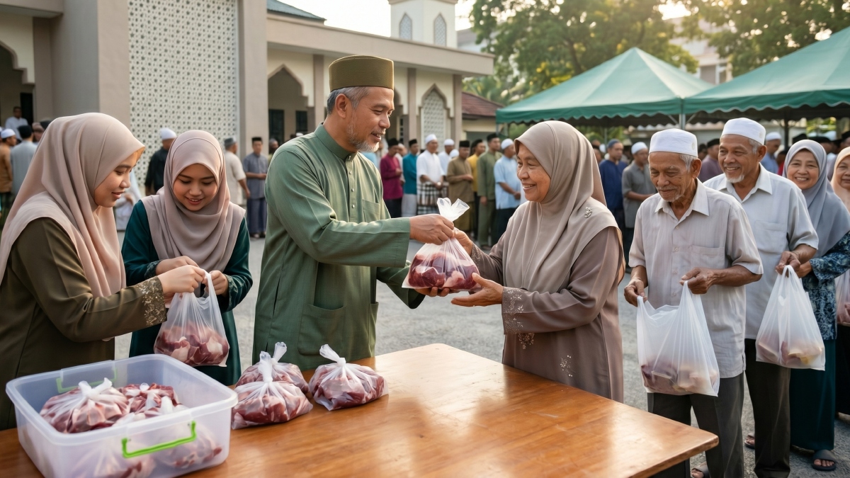 pembahagian daging korban
