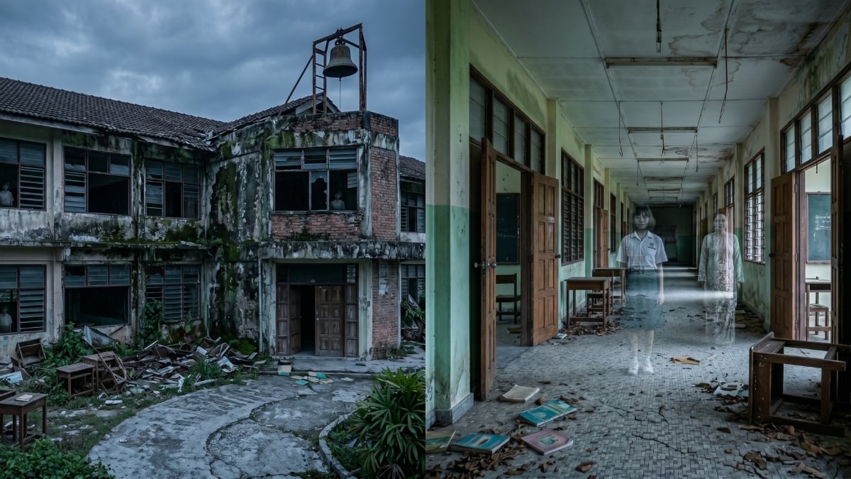 sekolah berhantu