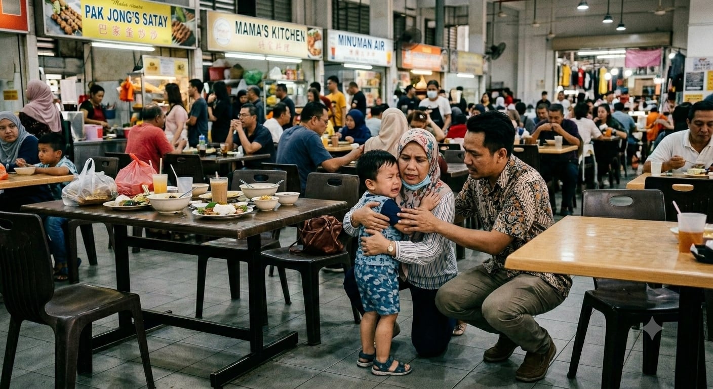 anak menjerit