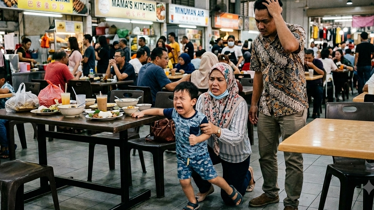 anak menjerit