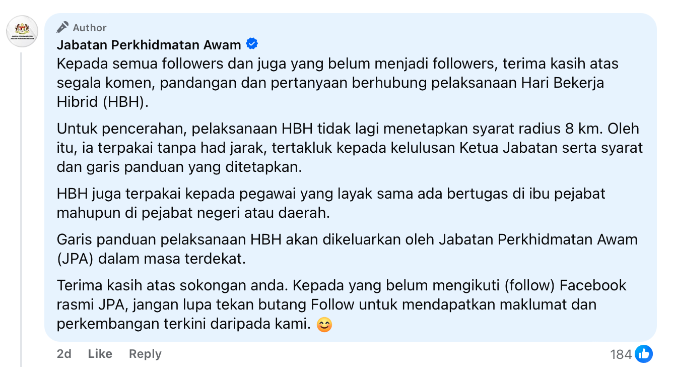 hari bekerja hibrid