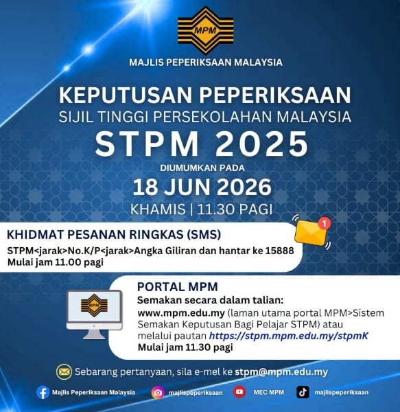keputusan STPM 2025