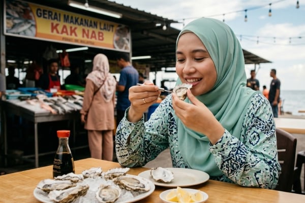 tiram mentah