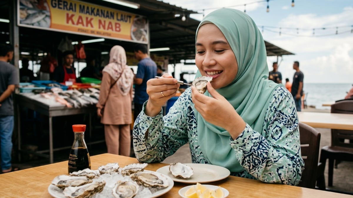 tiram mentah